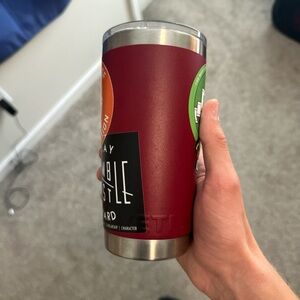 Burgundy YETI Stainless Steel Tumbler